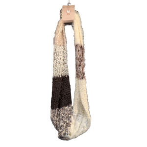 Sonoma Womens Infinity Scarf Multicolor Nylon Blend Striped W/Tags